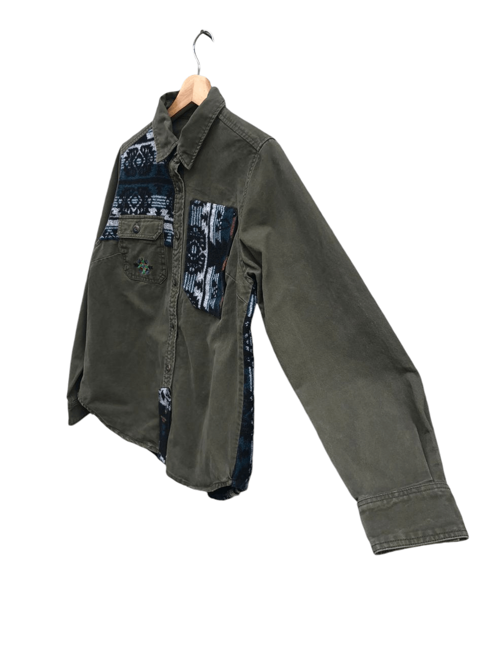 Japanese Brand × Native 💥JapaneseBrand Titicaca Navajo Native Shirt Military Style Size US M / EU 48-50 / 2 - 5 Thumbnail