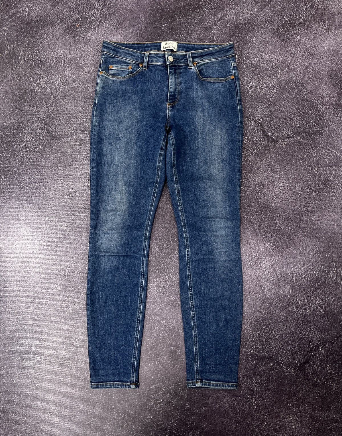Acne Studios Acne Studios Skin 5 Dark VTG Blue Luxury Women’s Denim Jeans Size 28" / US 6 / IT 42 - 1 Thumbnail