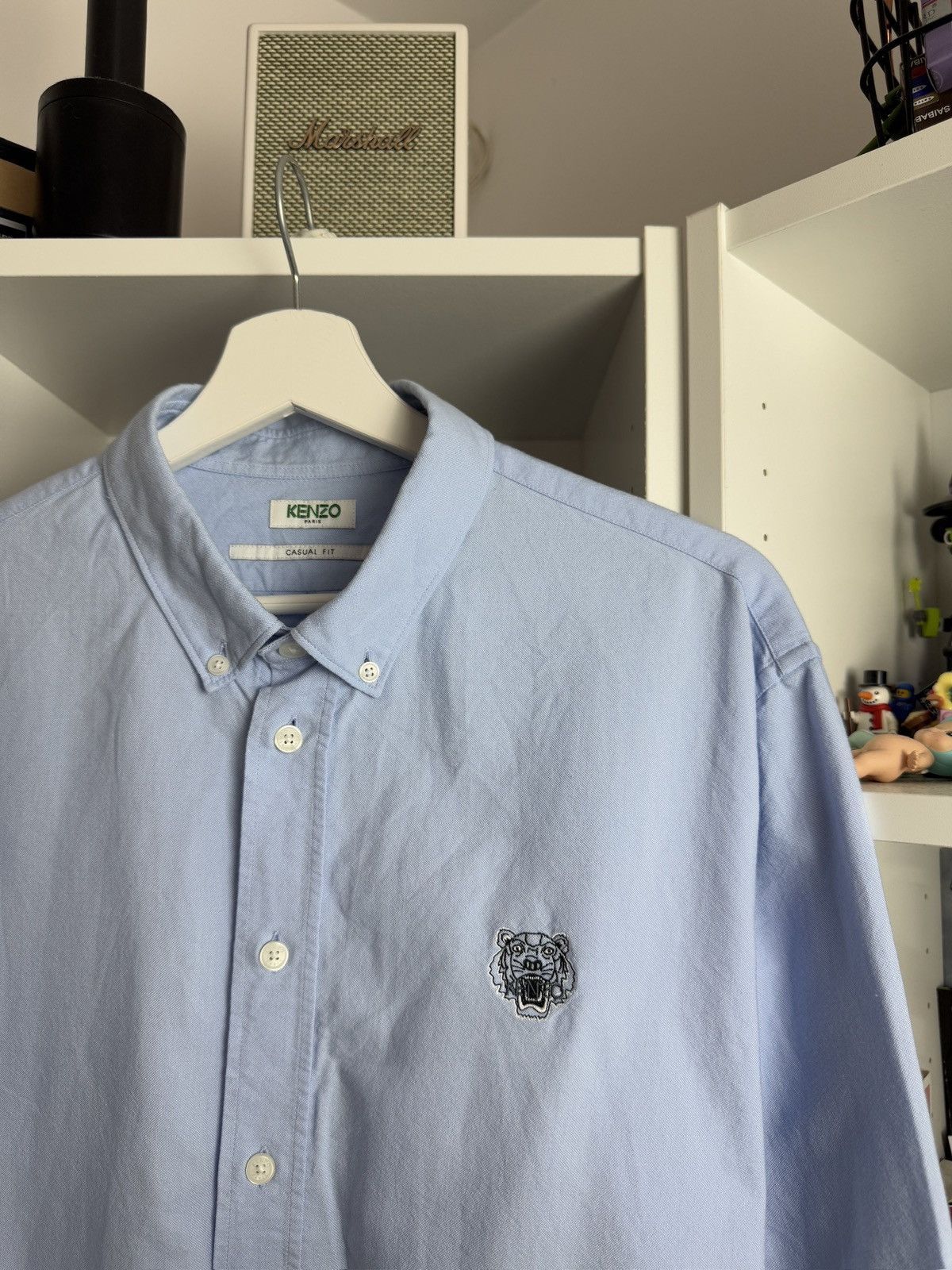 Designer × Kenzo Kenzo tiger logo Oxford longsleeve shirt XL designer luxury Size US XL / EU 56 / 4 - 3 Thumbnail