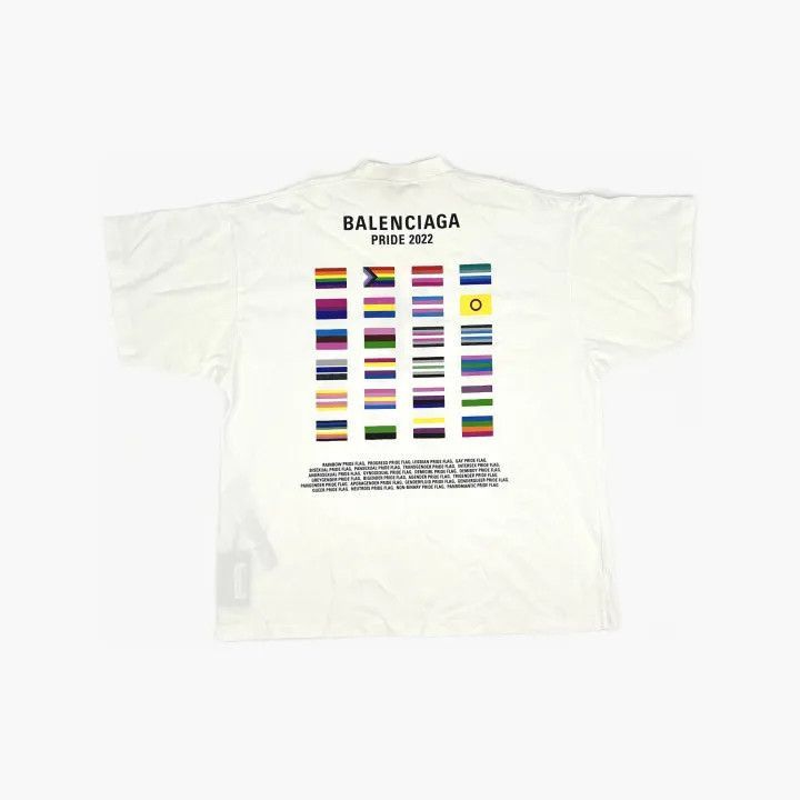Balenciaga Balenciaga Balenciaga Pride 2022 Graphic Short Sleeve TShi Size US S / EU 44-46 / 1 - 2 Thumbnail