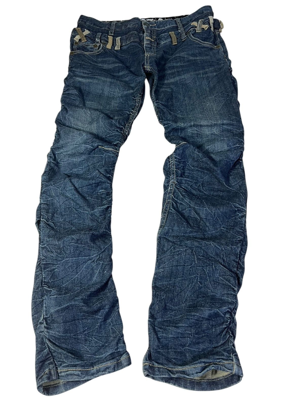 Japanese Brand Japanese brand skull Double Waist sedionaries Denim Jean Size US 35 - 1 Thumbnail