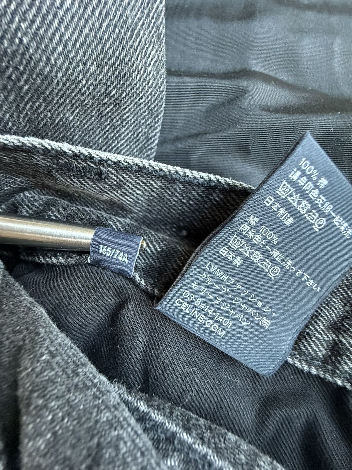 Celine $1.3k FW24 Celine Wesley grey jeans straight loose leg Hedi Size US 29 - 22 Thumbnail