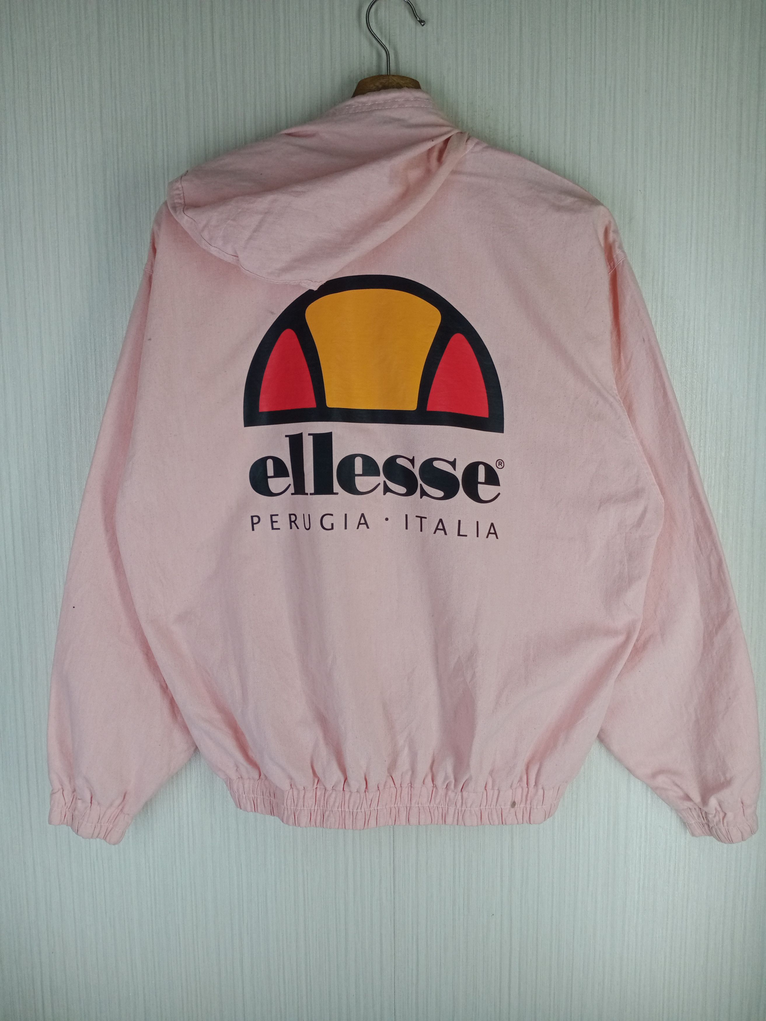 Ellesse Vintage 90s Ellesse Perugia Italia Big Logo Hoodie Jacket Size US M / EU 48-50 / 2 - 1 Thumbnail
