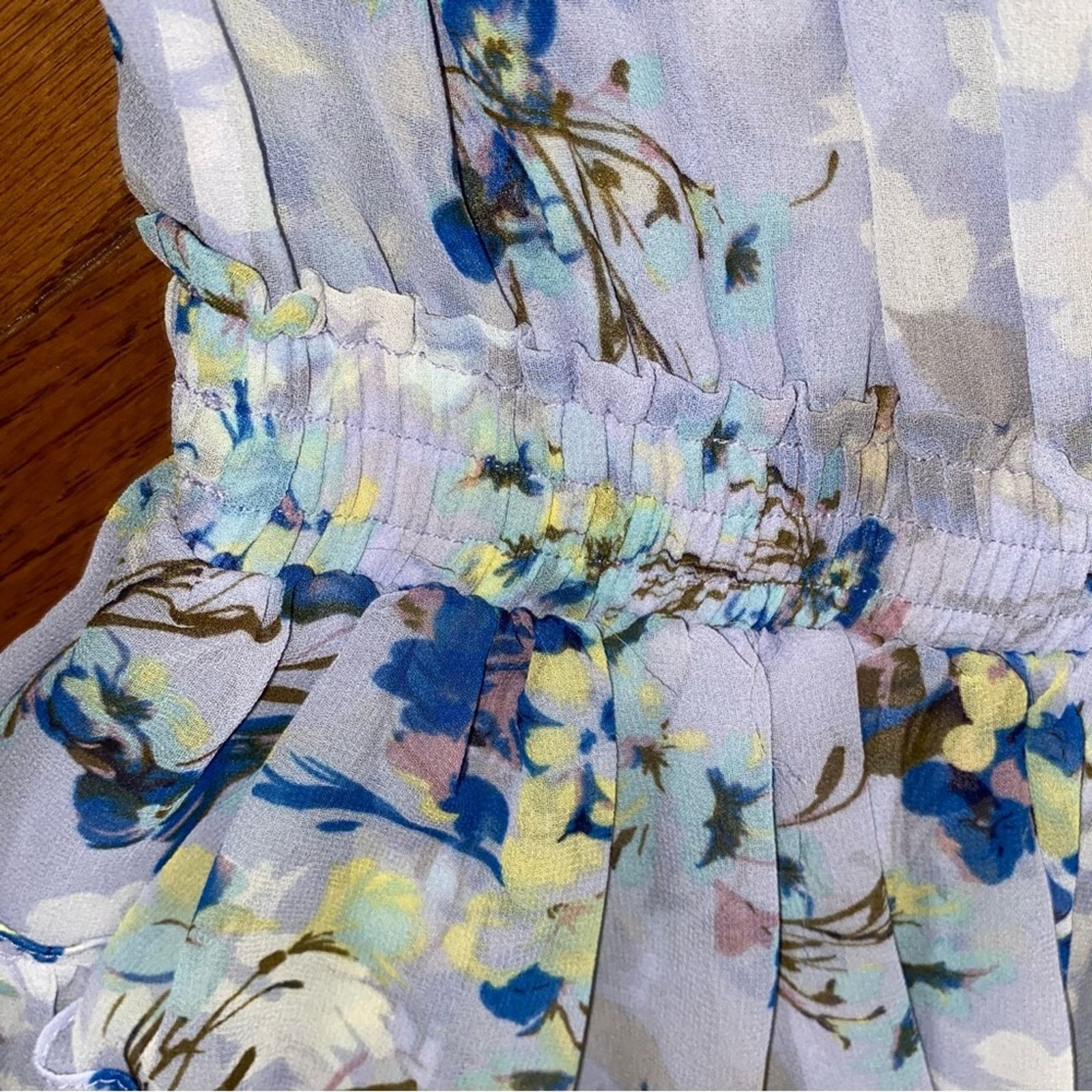 MISA Los Angeles New! $336 Misa Los Angeles Blue Floral Alona Dress XS NWT Size XS / US 0-2 / IT 36-38 - 10 Thumbnail