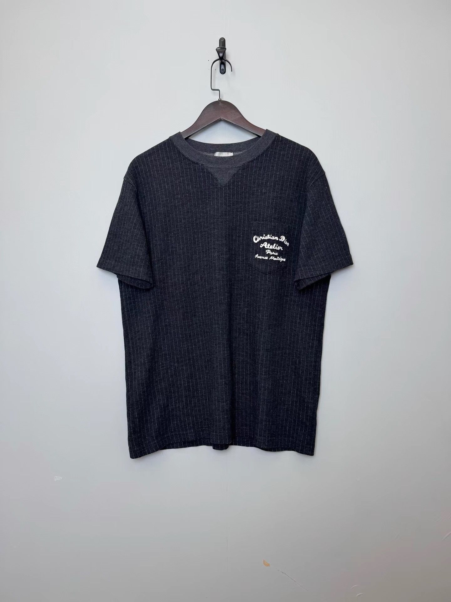 Dior Dior SS24 Short Sleeve Stripe Knit with Pocket K36 Size US XL / EU 56 / 4 - 1 Thumbnail