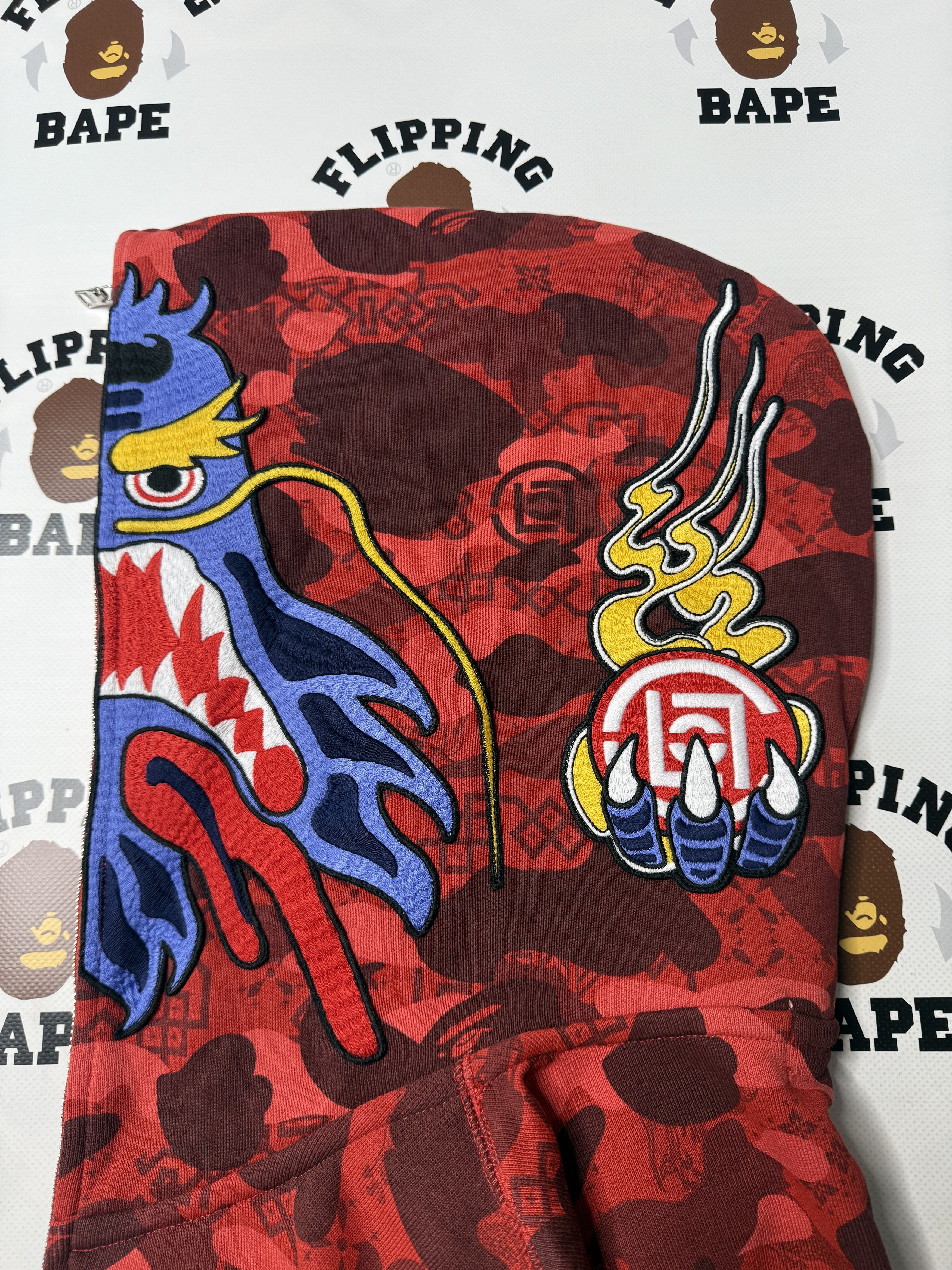 Bape BAPE X CLOT CAMO SHARK RELAXED FIT FULL ZIP HOODIE Size US M / EU 48-50 / 2 - 5 Thumbnail