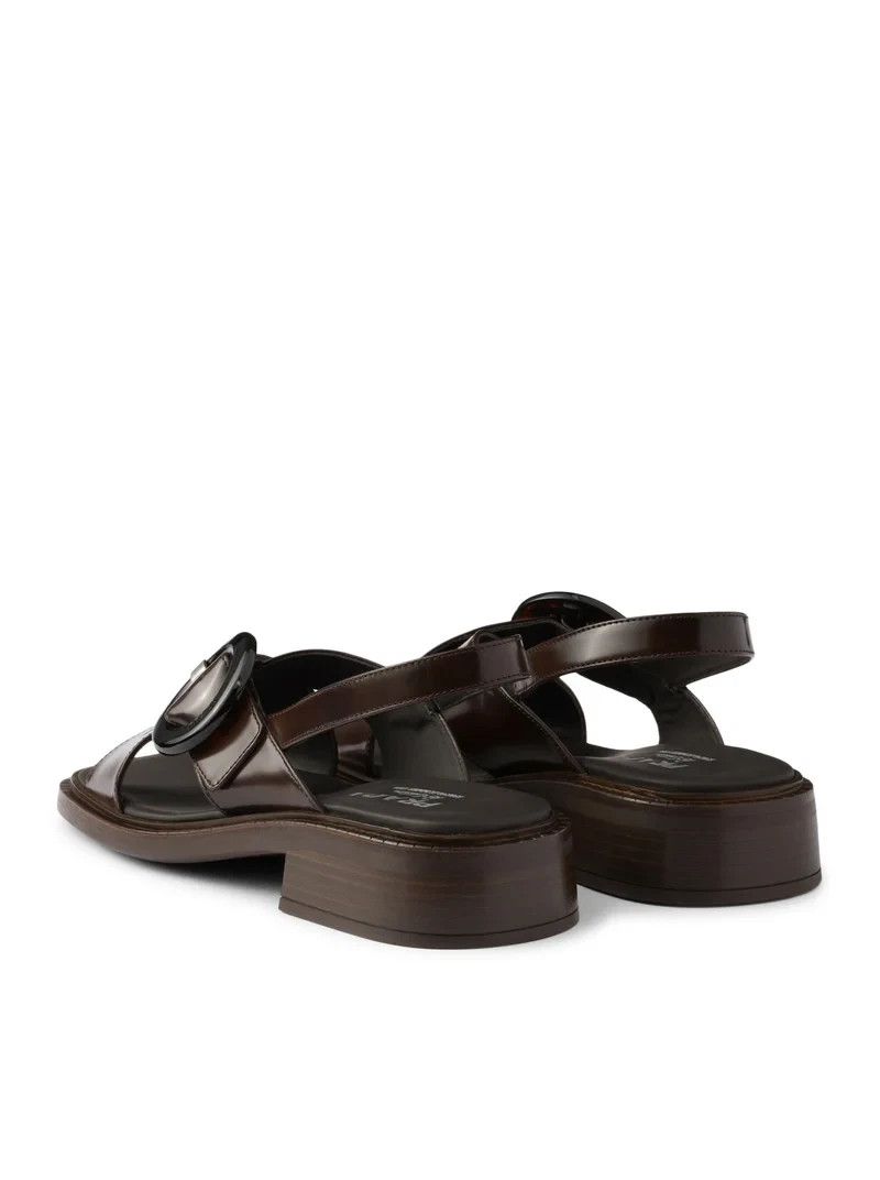 Prada PRADA $1200 Sienna Brsh Leath Buckle Sandals New Auth Size US 6 / IT 36 - 3 Thumbnail