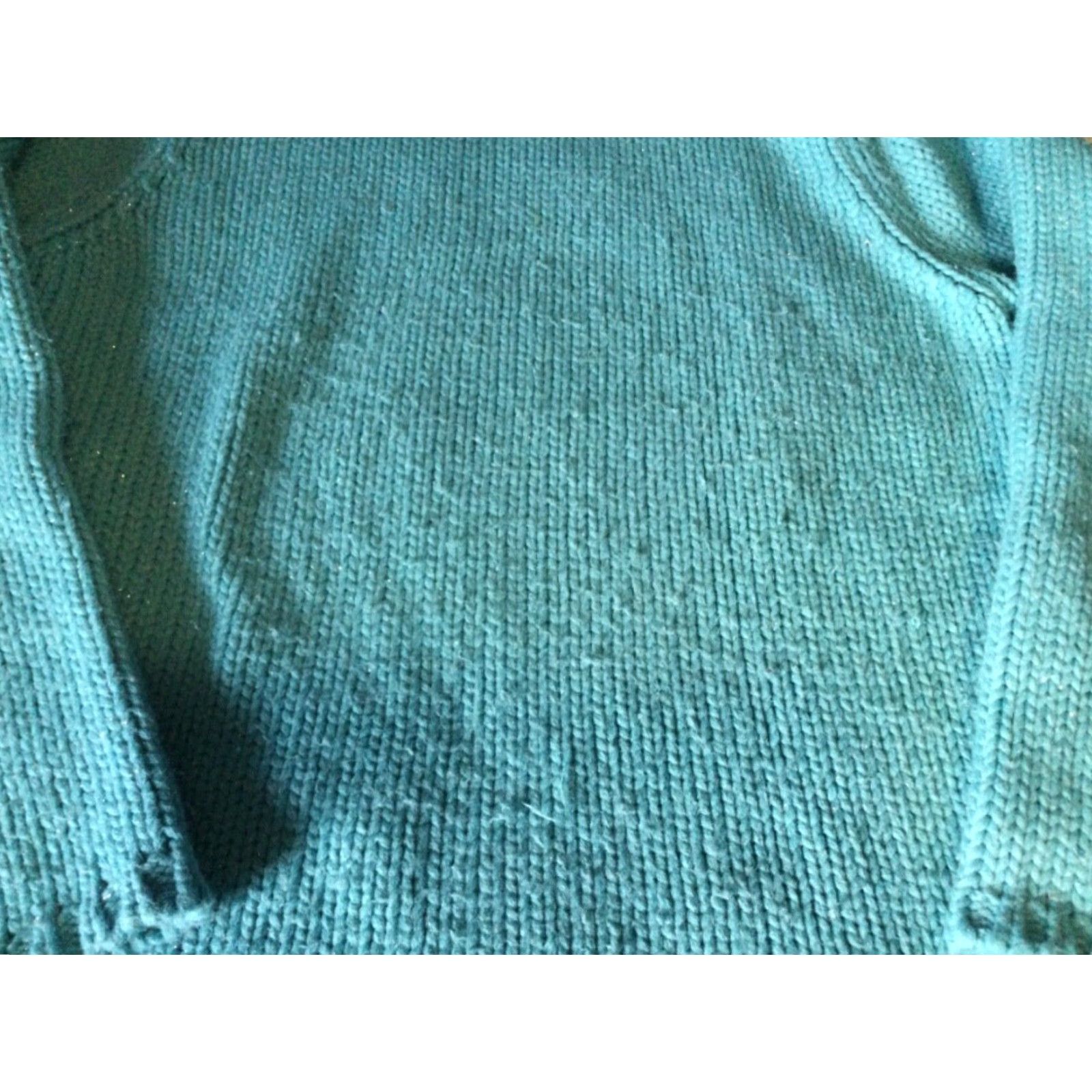 CO Womens Sweater by New York Co Size XL Teal Cowl Neck AS IS Size XL / US 12-14 / IT 48-50 - 4 Thumbnail