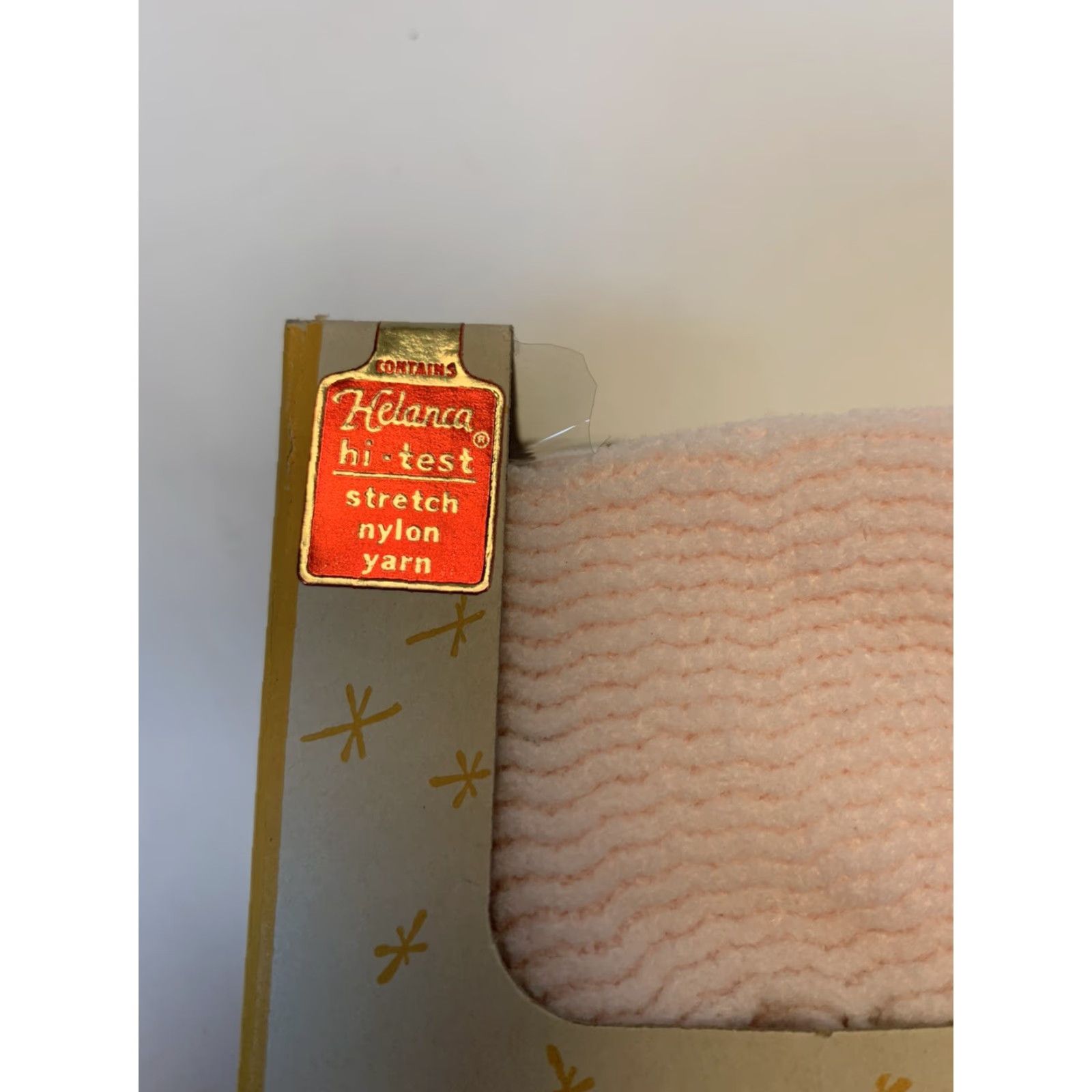 Vintage VINTAGE Ladies Slippers Pink Nylon Knit Pearls Silver Thread Size ONE SIZE - 3 Thumbnail