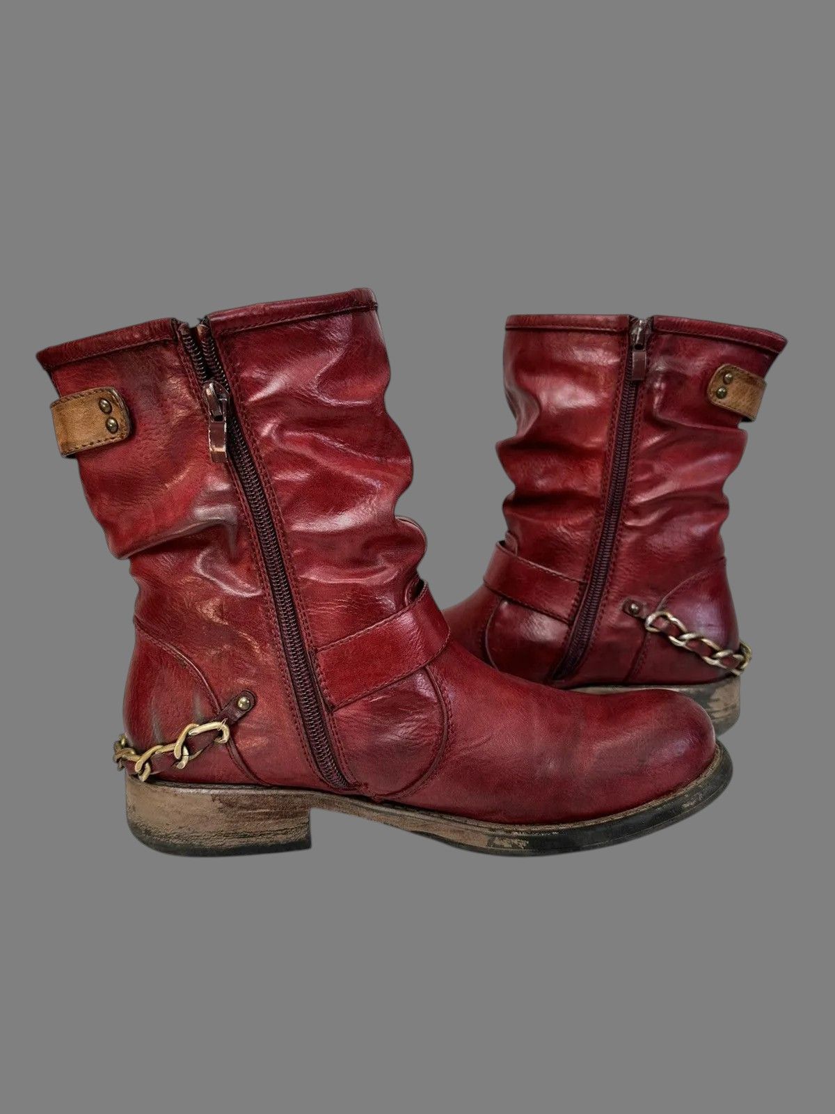 A.S.98 Guidi Style Vintage Leather Boots High AS98 Rick 424 Size US 9 / IT 39 - 9 Thumbnail
