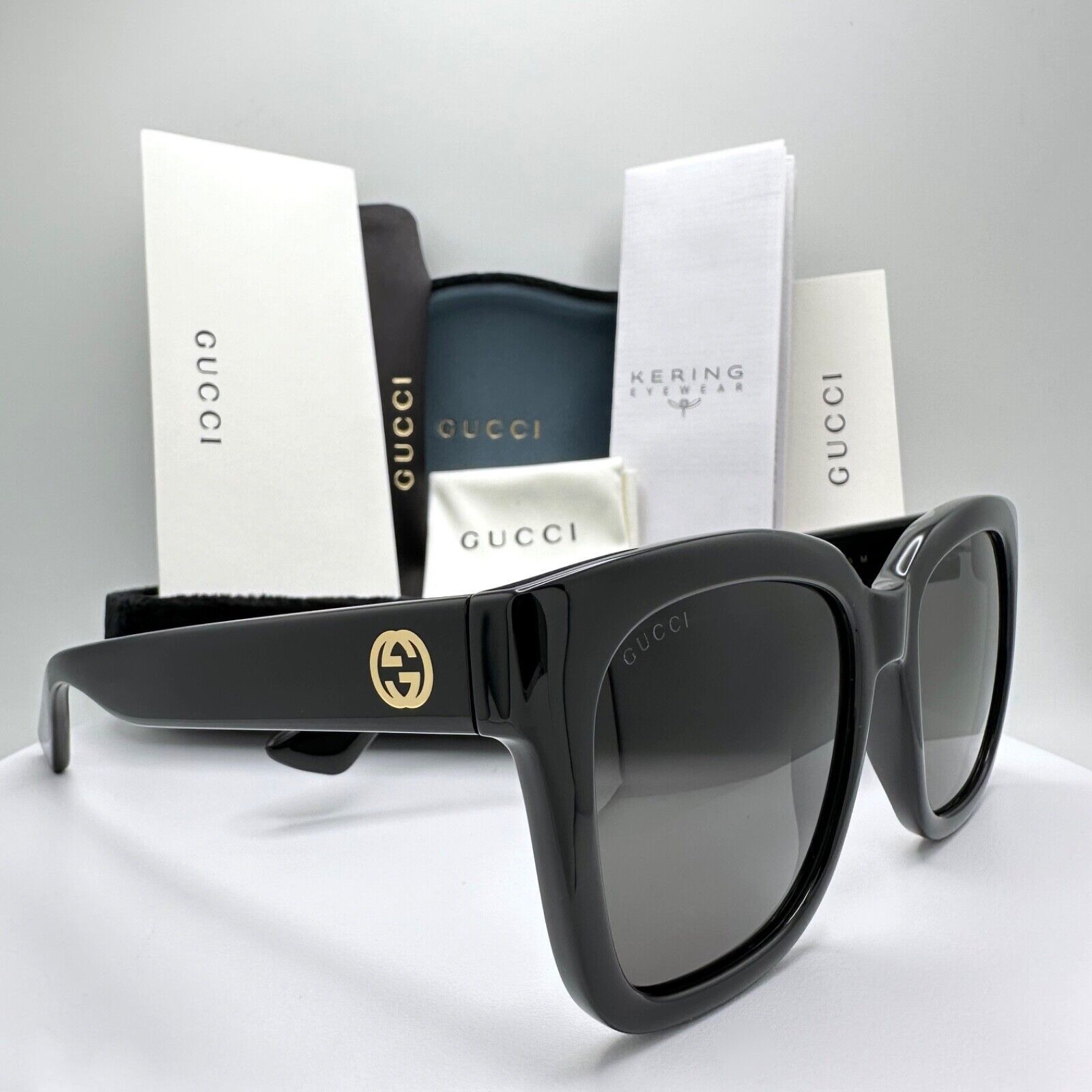Gucci New Gucci Sunglasses Black Square Size ONE SIZE - 16 Thumbnail