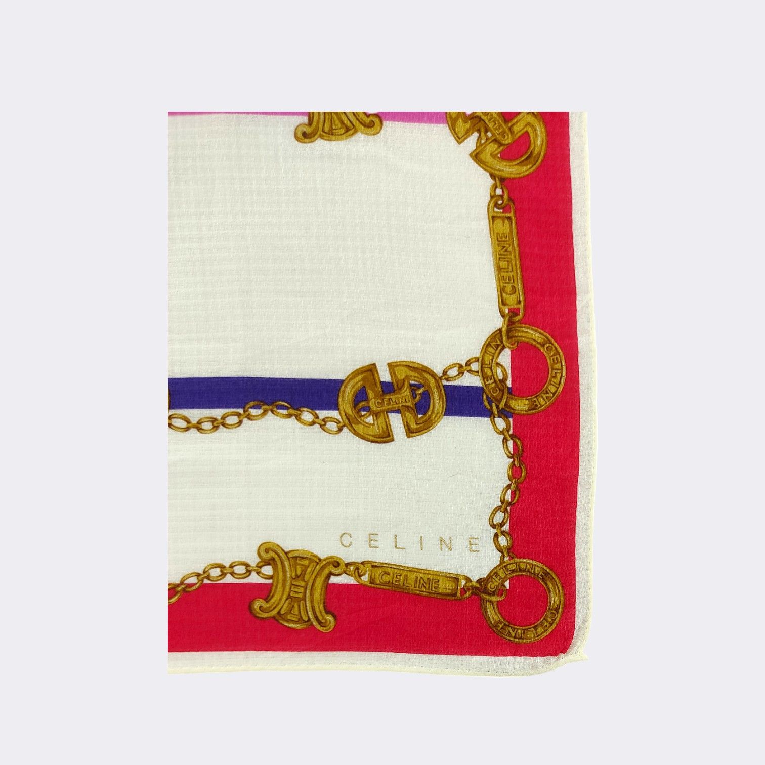 Celine Vintage Celine Handkerchief Neckerchief Bandana H338M Size ONE SIZE - 3 Thumbnail