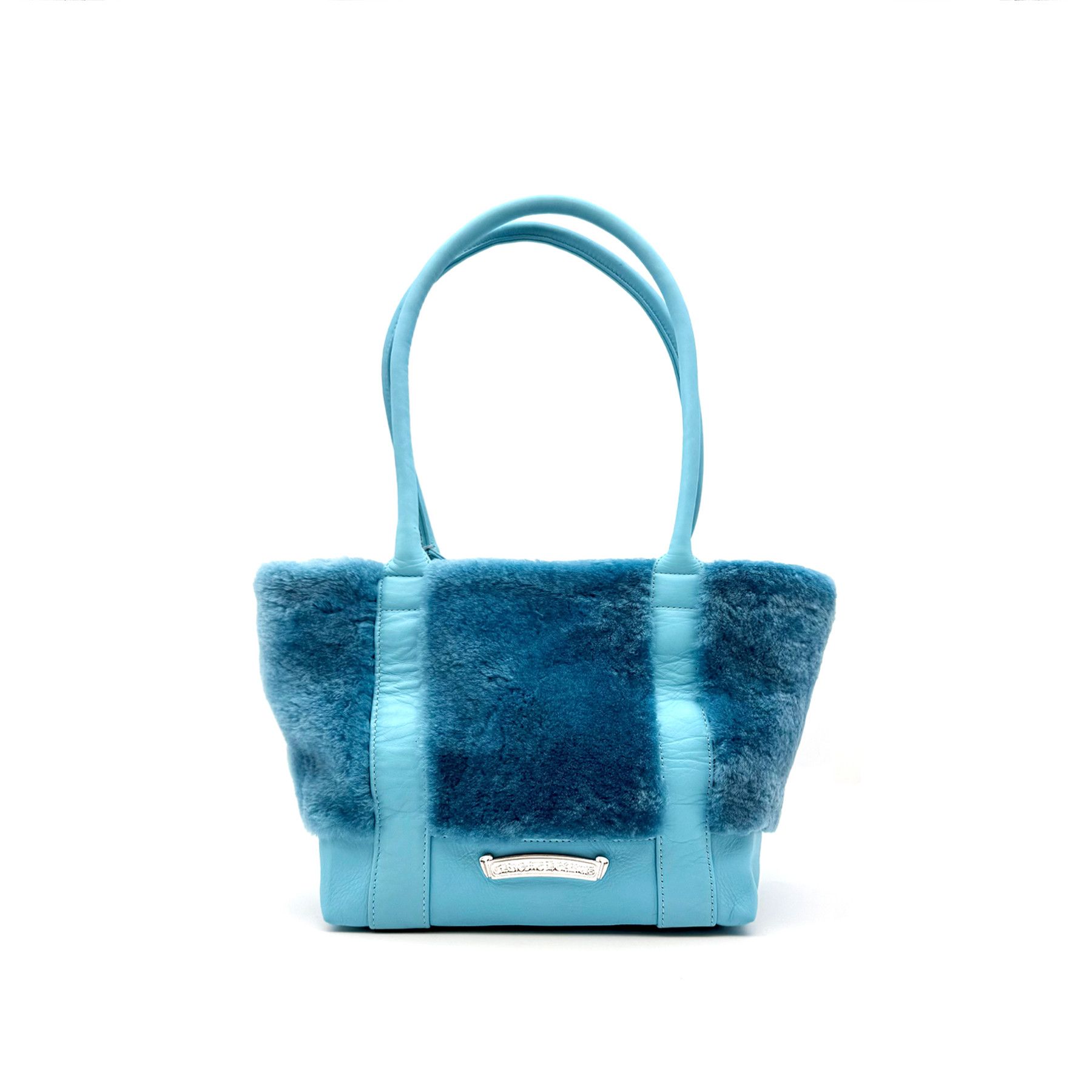 Chrome Hearts Chrome Hearts Blue Triple Cross Patch Fur Tote Bag Size ONE SIZE - 2 Thumbnail