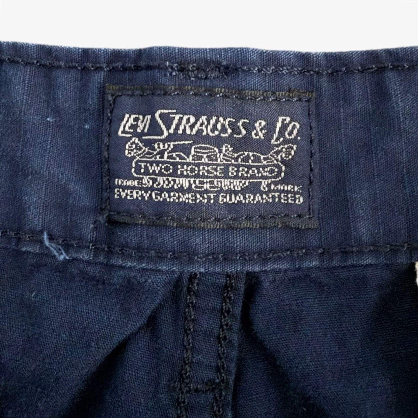 Levi's VINTAGE Levi's Carrier Utility 9.5'' Cargo Shorts Navy Blue Mens Size 33 100% Cotton Size US 33 - 7 Thumbnail