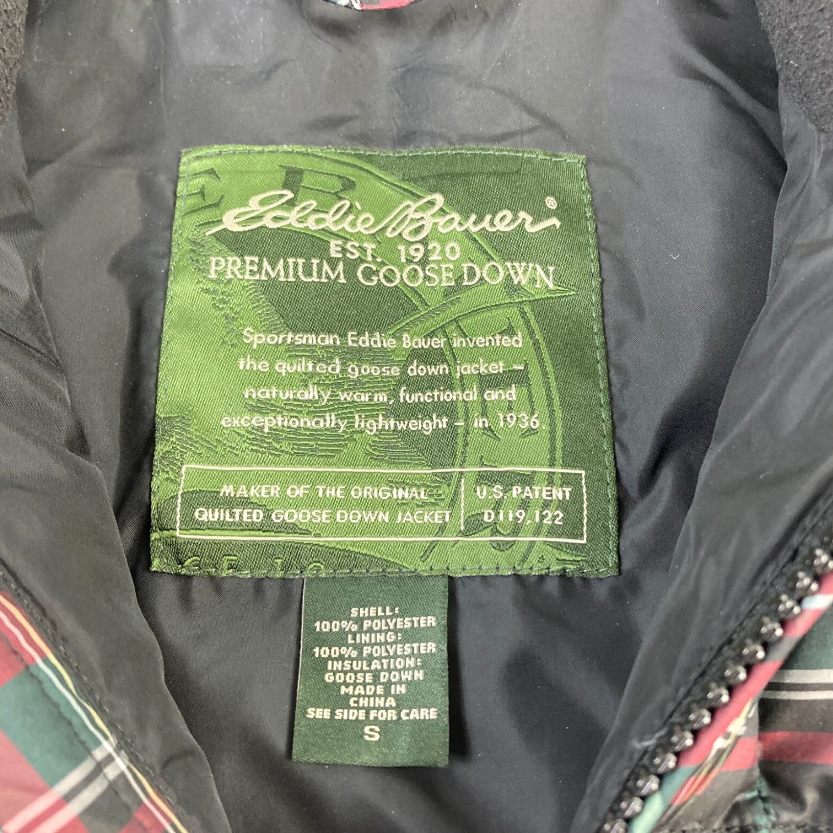 Eddie Bauer Eddie Bauer Goose Down Puffer Vest Women's Small Red Plaid Full Zip Pocket Vest Size S / US 4 / IT 40 - 4 Thumbnail