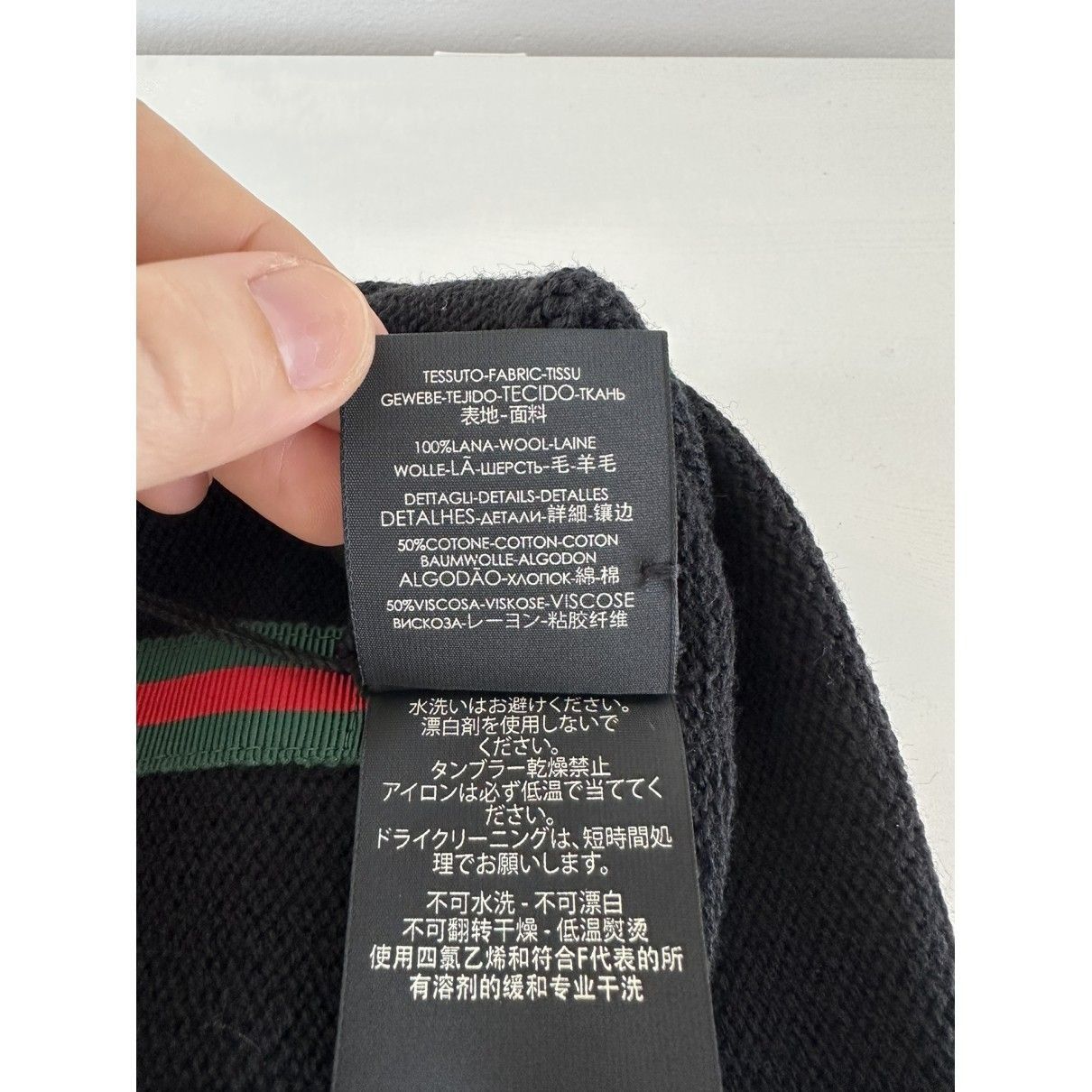 Gucci black wool gucci hat Size ONE SIZE - 7 Thumbnail