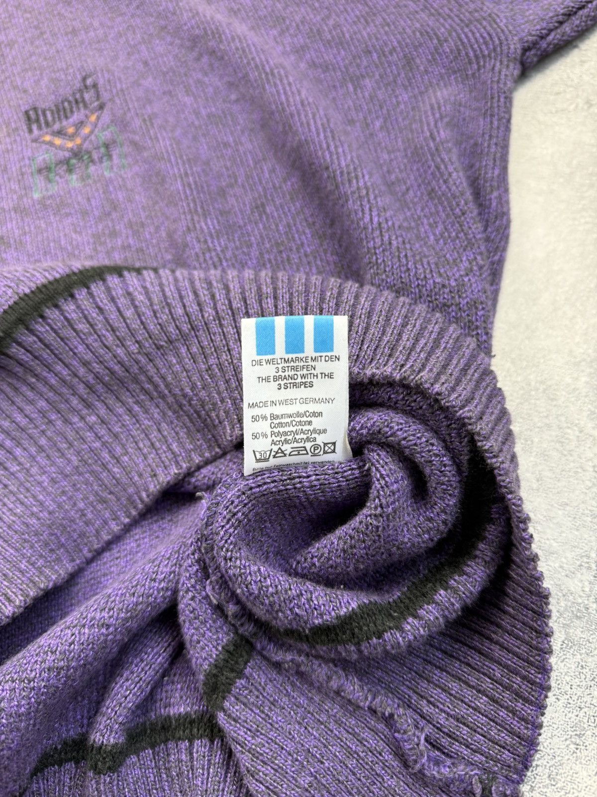 Adidas Vintage Adidas Made In West Germany Sweater Size US L / EU 52-54 / 3 - 11 Thumbnail