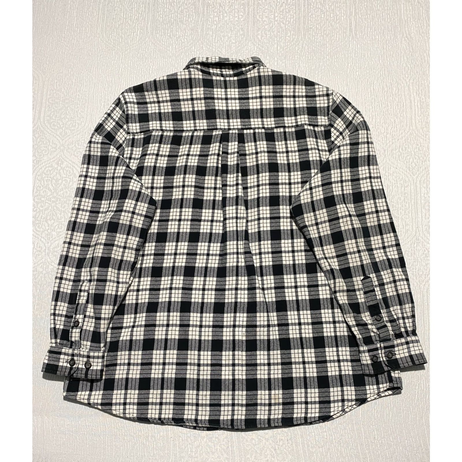 Vintage Anchorage Expedition Flannel Shirt Mens 2XL Black Plaid Long Sleeve Outdoor Workwear Shirt Size US XXL / EU 58 / 5 - 2 Thumbnail