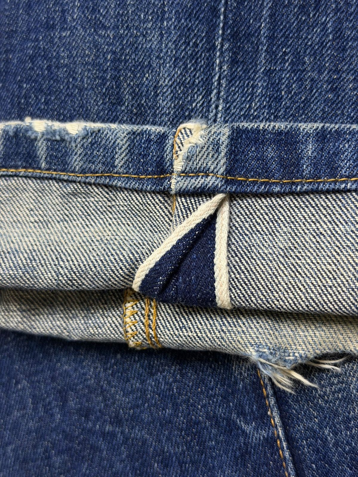 Artisan Outfitters Vintage 00s Ships Outffiters Y2K Selvedge Denim Made In USA Size US 31 - 9 Thumbnail