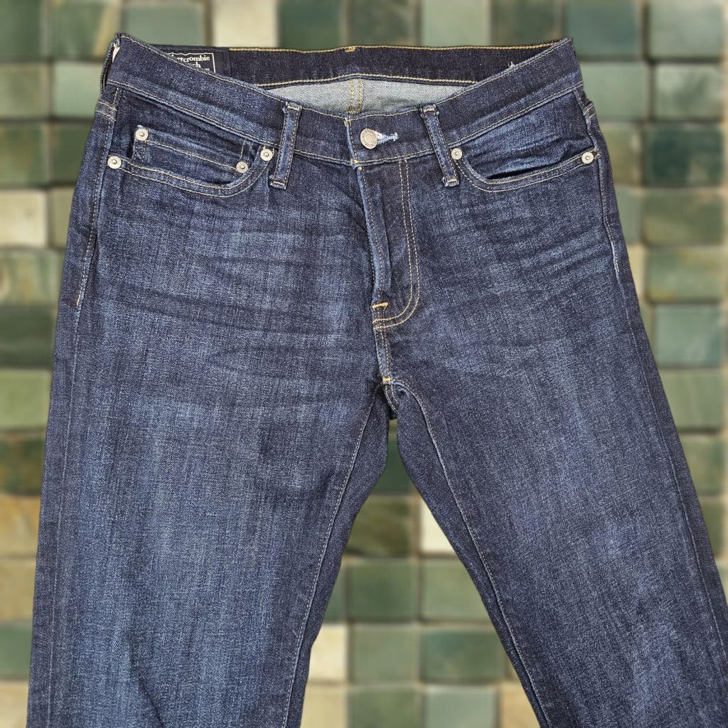 Abercrombie & Fitch Abercrombie & Fitch Langdon Skinny Jeans Mens 30x30 Dark Wash Stretch Denim Product Keywords? Size US 30 / EU 46 - 1 Thumbnail