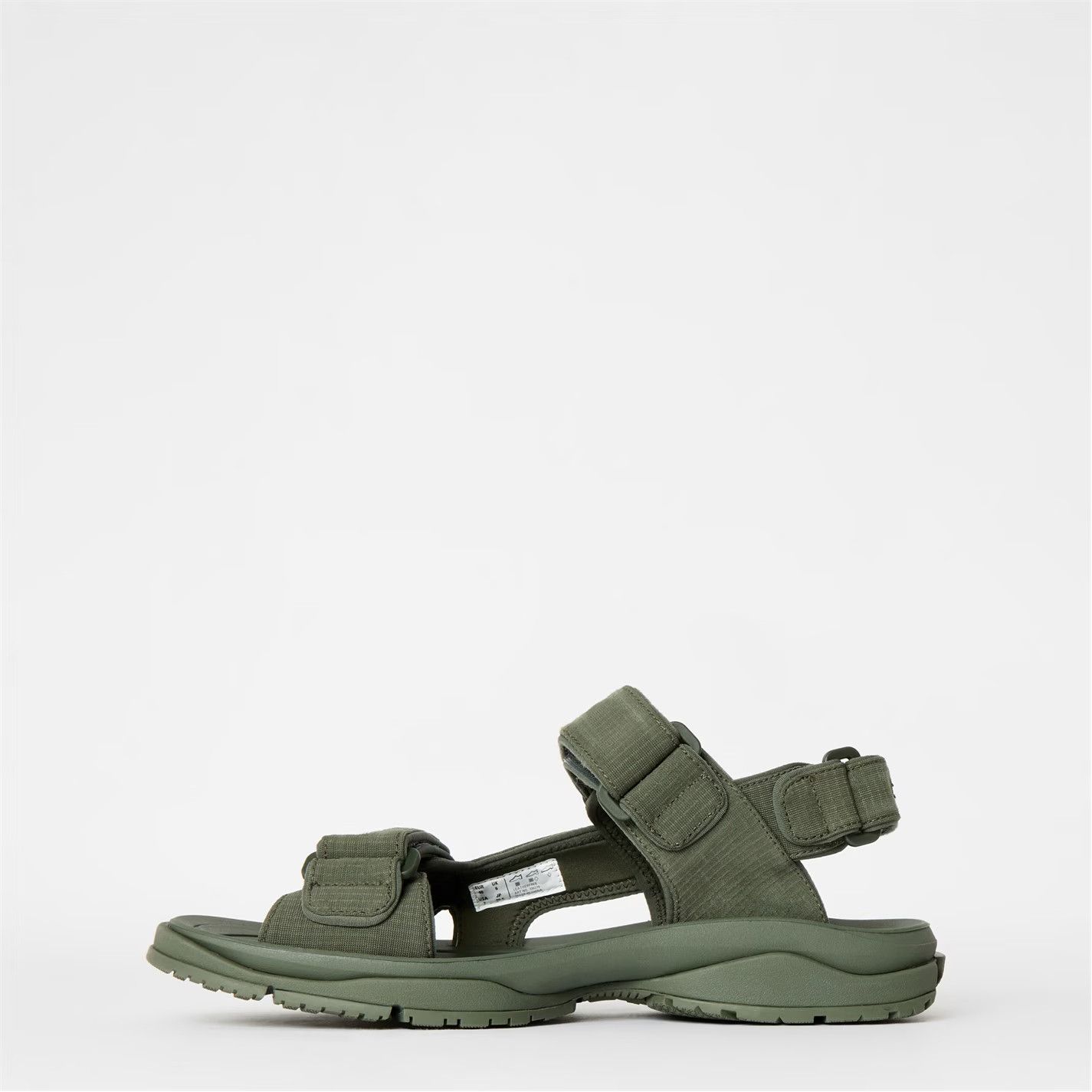 Balenciaga o1g2r1mq0226 Flat Sandals In Kaki Size US 7 / EU 40 - 2 Thumbnail