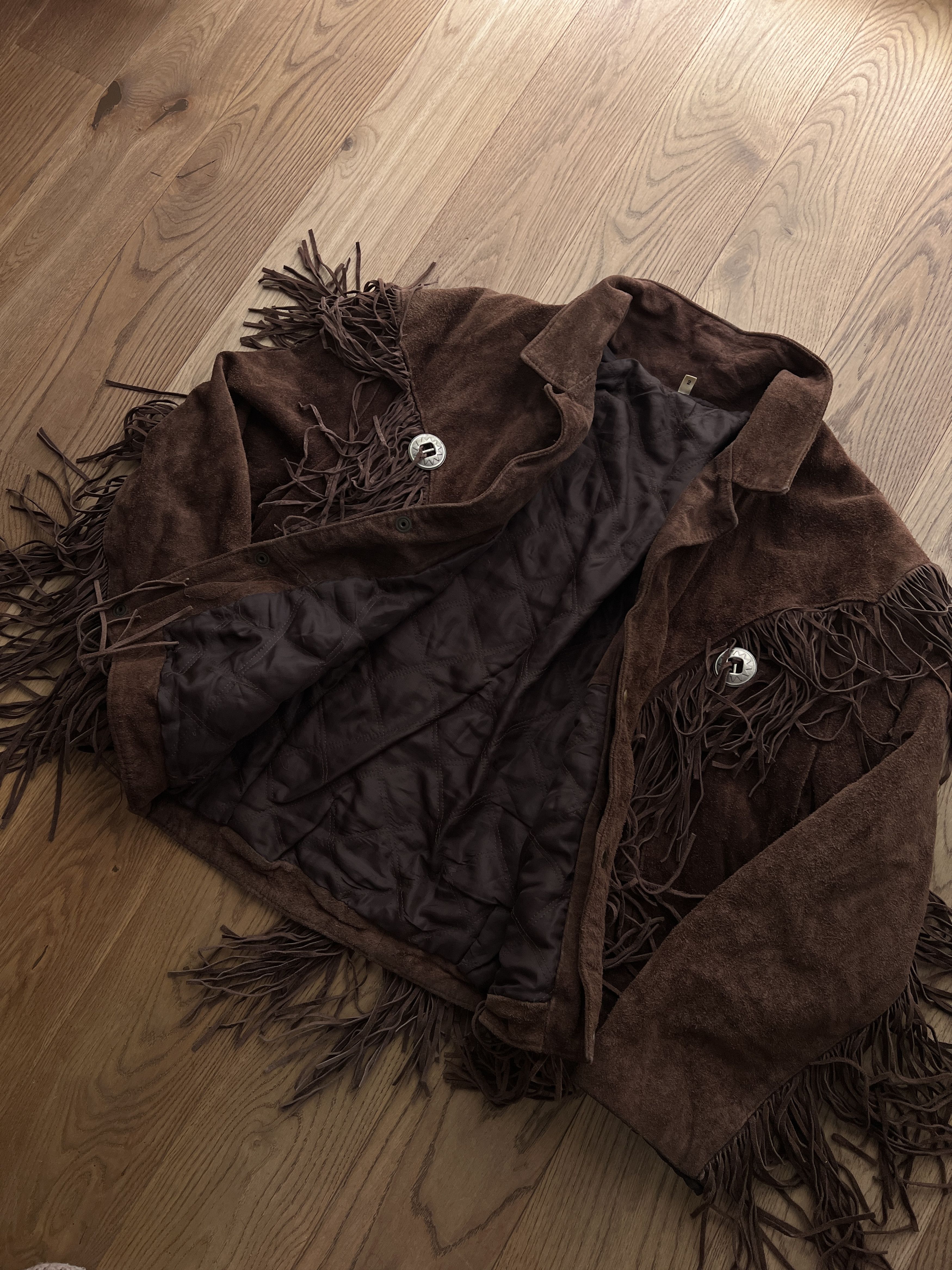 If Six Was Nine Crazy! Cowboy core vintage 90s cropped leather jacket bomber Size US L / EU 52-54 / 3 - 15 Thumbnail