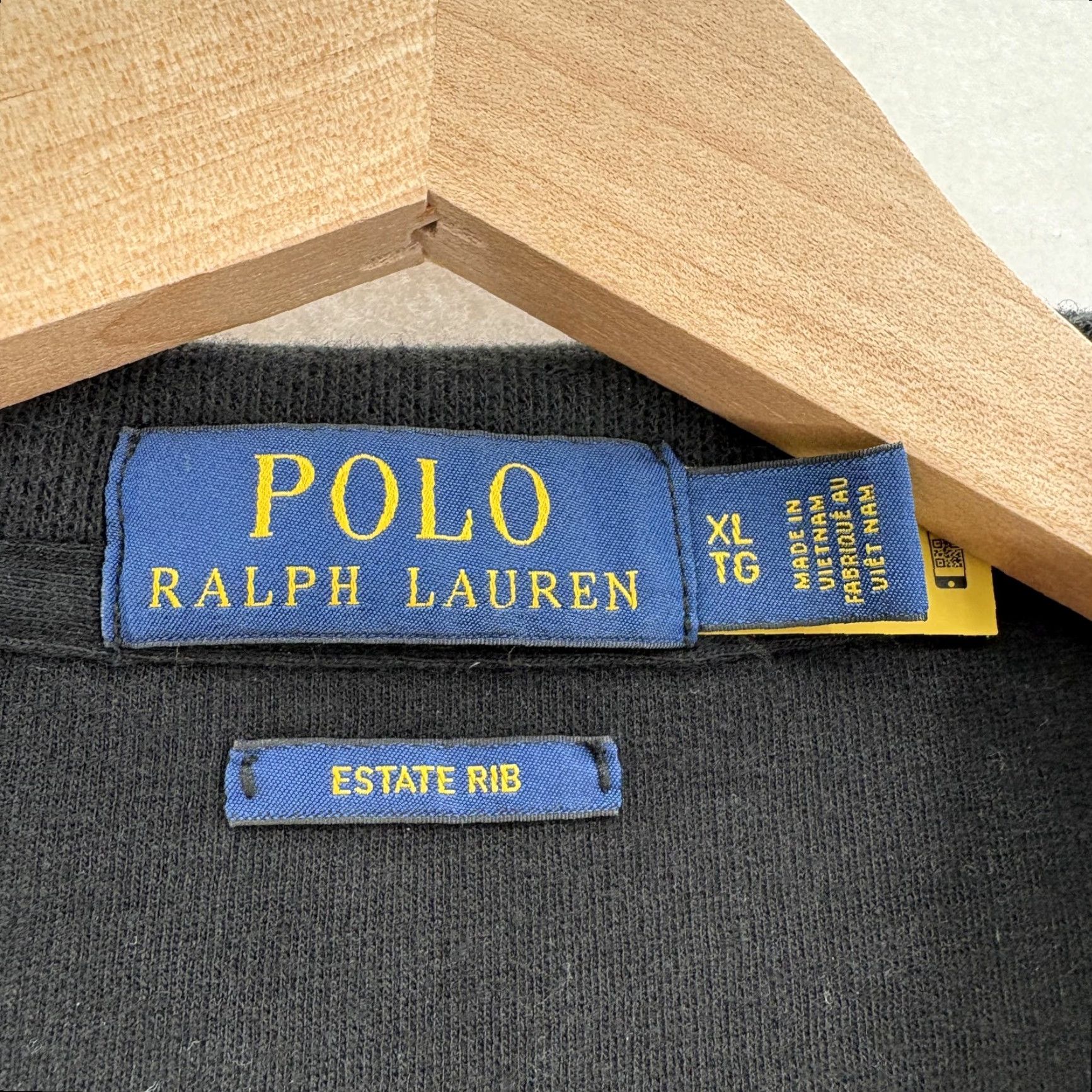 Polo Ralph Lauren Polo Ralph Lauren Sweater Mens XL Black 1/4 Zip Mock Neck Pullover Estate Rib Shirt Size US XL / EU 56 / 4 - 4 Thumbnail