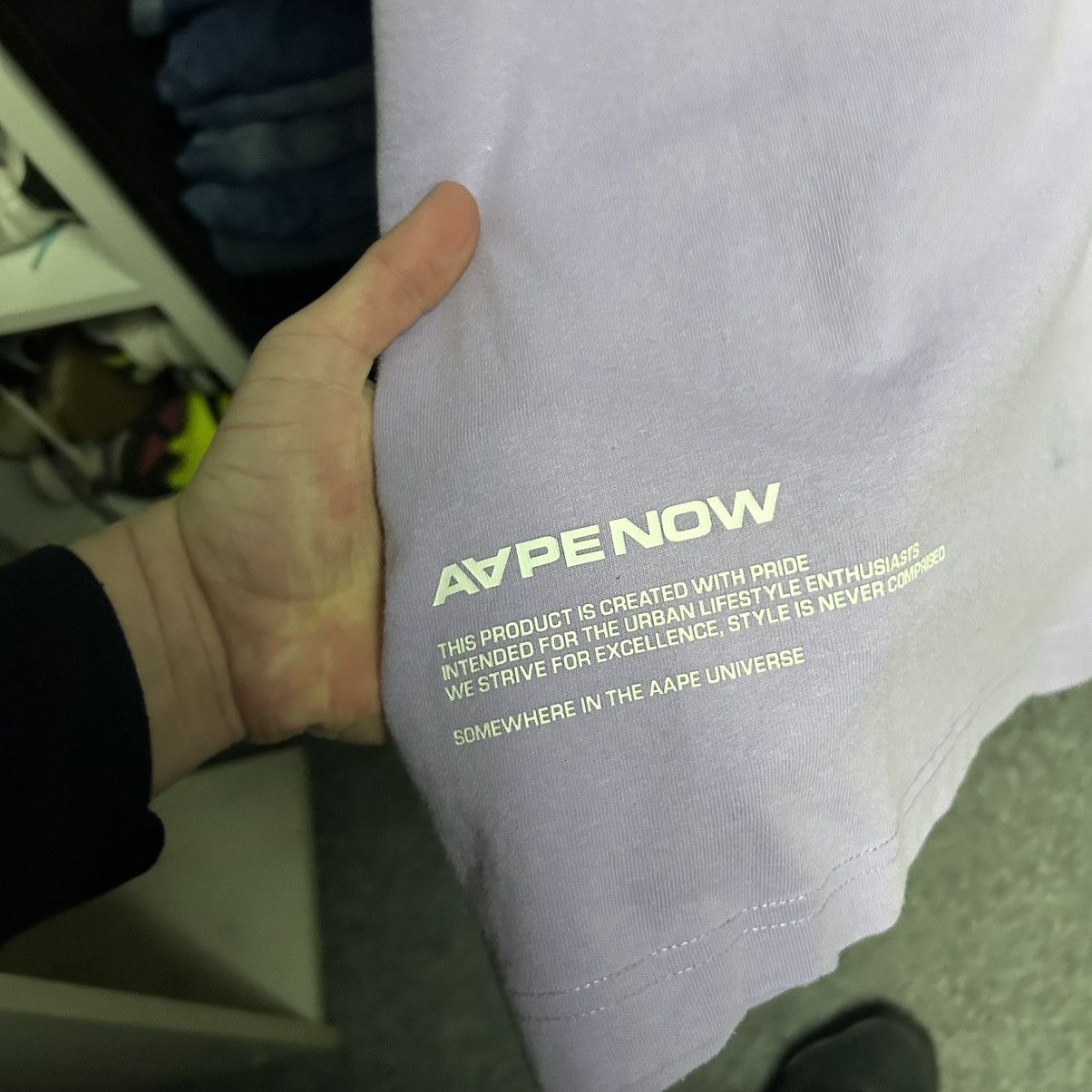 Aape Luxury Bape Ape Small logo designer streetwear tee size XL Size US XL / EU 56 / 4 - 7 Thumbnail