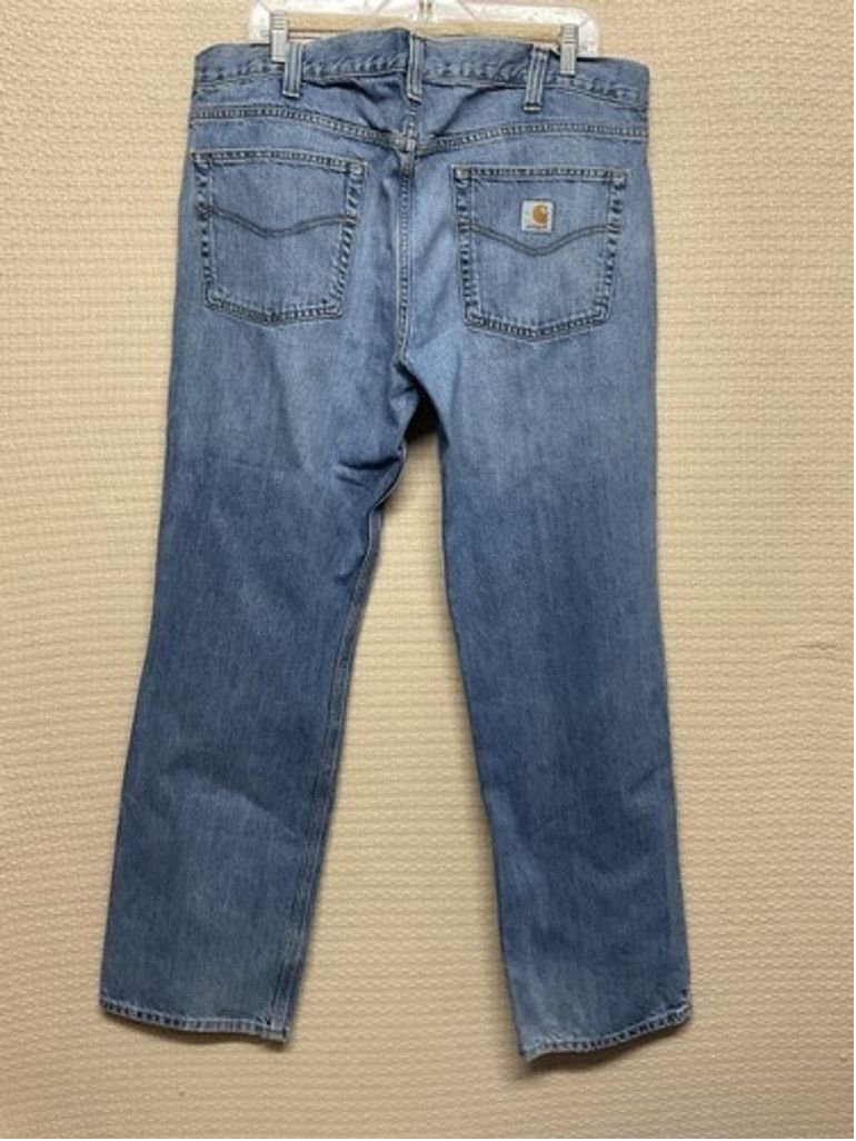 Carhartt Carhartt Blue Denim Relaxed Fit Straight Leg Jeans Men 38x32 Size US 38 / EU 54 - 9 Thumbnail