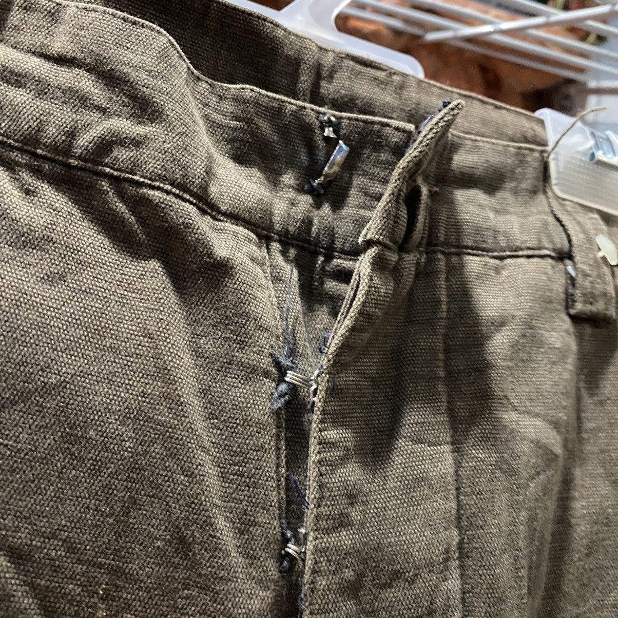 agnes b. Vintage Agnès B. Paris Workwear Pants Brown Made in France Size US 29 - 7 Thumbnail