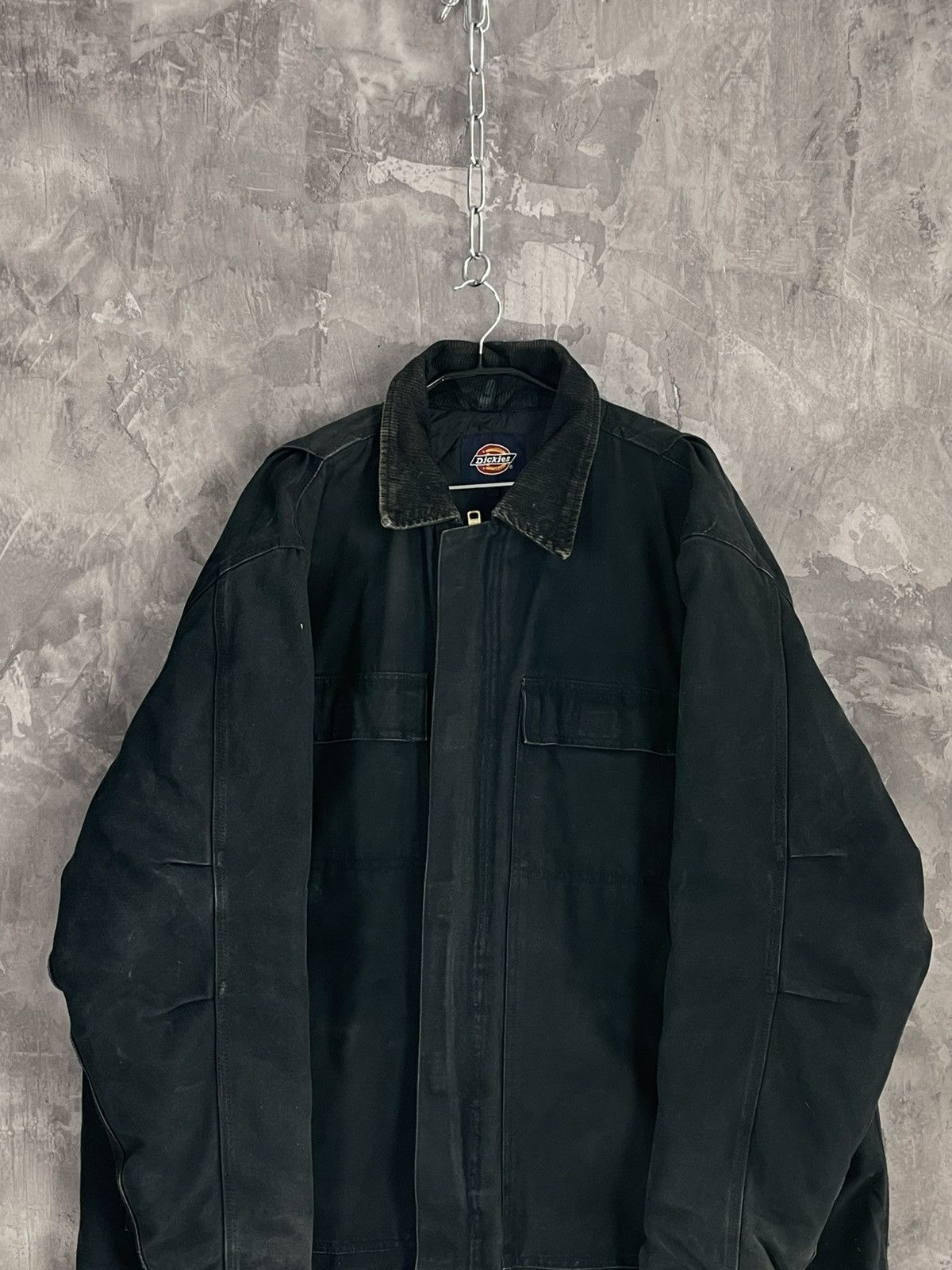 Dickies × Vintage Vintage 90's Dickies Work Detroit Zipper Trashed Jacket Size US XXL / EU 58 / 5 - 2 Thumbnail