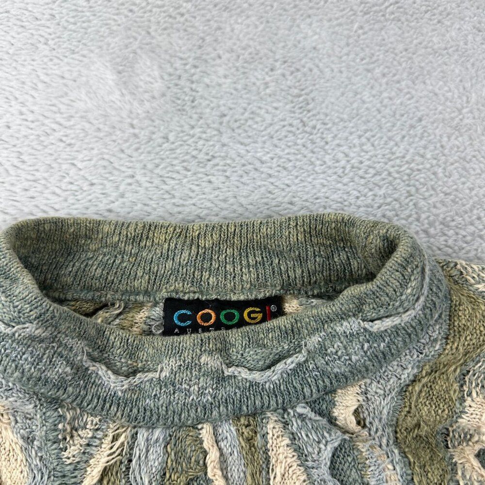 Coogi Coogi Australia Green Knit Sweater Men's Size L Size US L / EU 52-54 / 3 - 3 Thumbnail