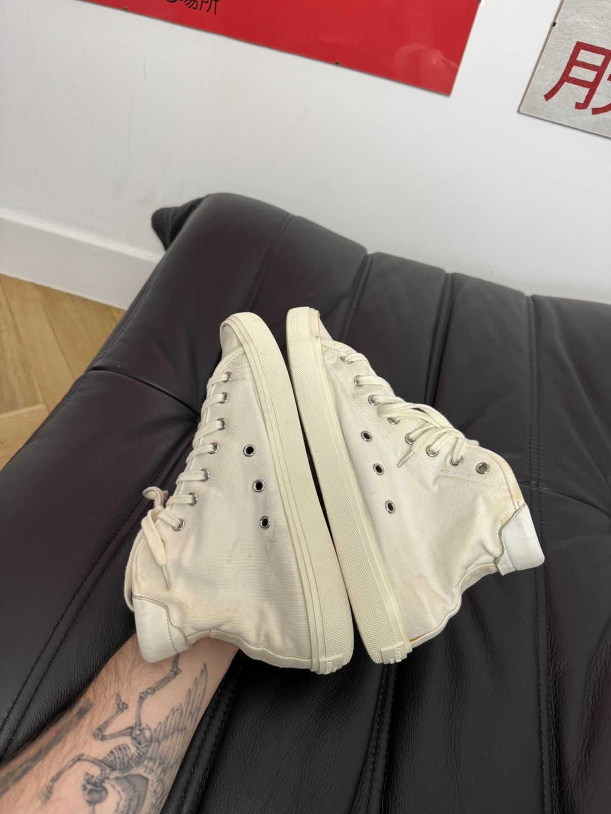 Saint Laurent Paris Saint Laurent Malibu High Tops Designer Luxury Shoes Rare Size US 7.5 / EU 40-41 - 8 Thumbnail