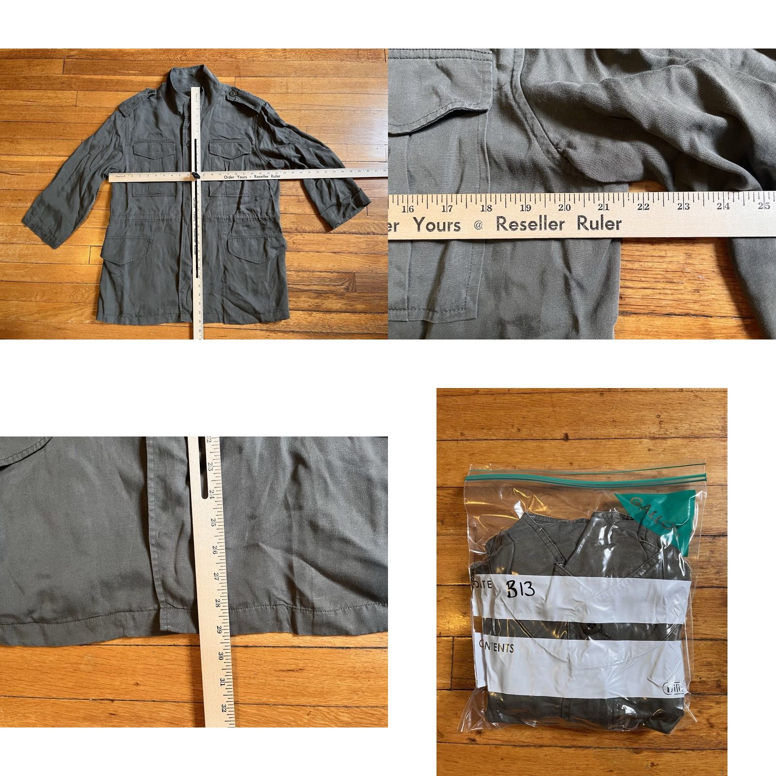 DL1961 DL1961 Beekman Military Jacket Women’s Large Green Jacket Women’s Large Green DL1961 Beekman Military Jacket Size L / US 10 / IT 46 - 8 Thumbnail