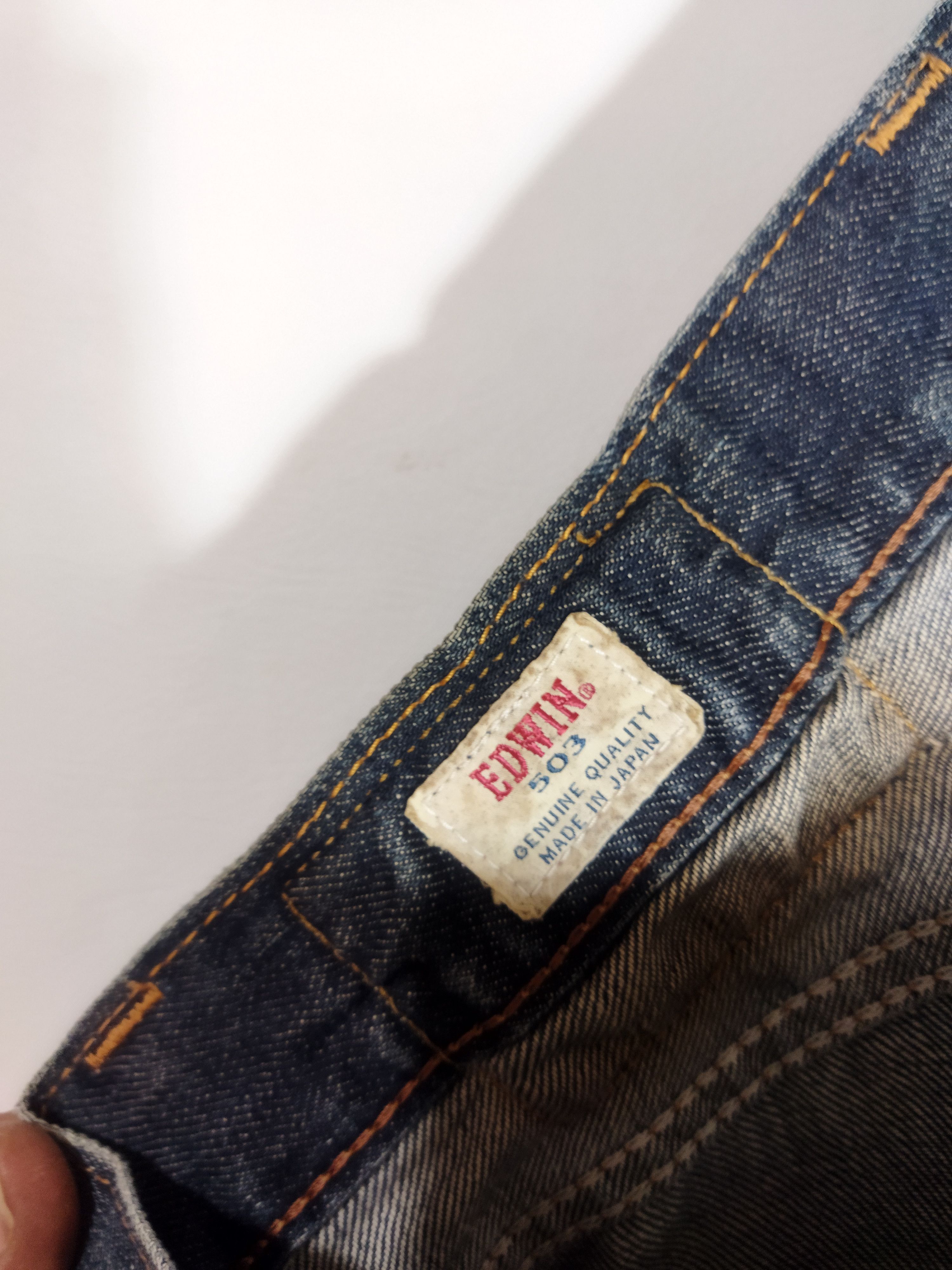 Edwin Custom Reworked Edwin Denim Jeans Distressed Patchwork Skull Size US 28 / EU 44 - 9 Thumbnail