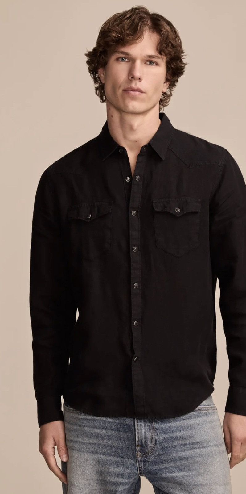 Lucky Brand Lucky Brand Linen Western Long Sleeve Shirt Size US XL / EU 56 / 4 - 1 Thumbnail