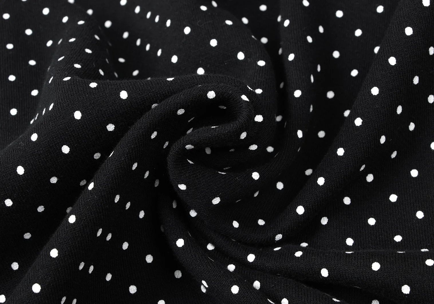Ganryu Cotton Dot Print Cut Design Sleeveless Long Hoodie Black Size US S / EU 44-46 / 1 - 14 Thumbnail