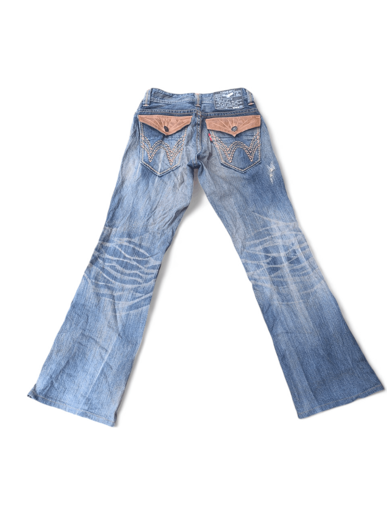 Edwin × Japanese Brand × Le Grande Bleu (L.G.B.) EDWIN ROCKERS BOOTCUT FLARE JEANS NAVAJO Size US 31 - 2 Thumbnail