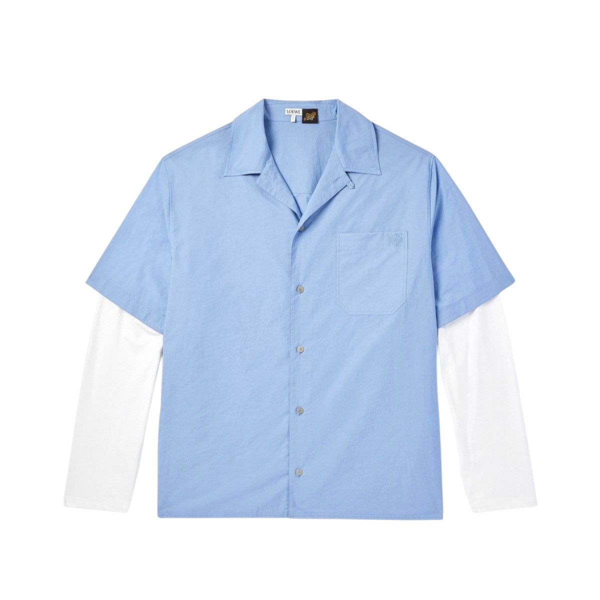 Loewe $900 layered trompe l’oeil shirt Size US L / EU 52-54 / 3 - 1 Thumbnail