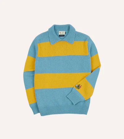 Aime Leon Dore Striped Shaker Stitch Polo | Grailed