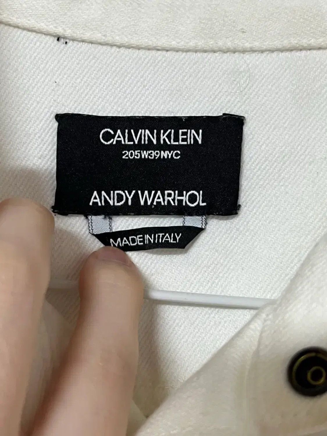 Raf Simons Raf Simons Calvin Klein x And Warhol White Denim Jcket Size US S / EU 44-46 / 1 - 6 Thumbnail