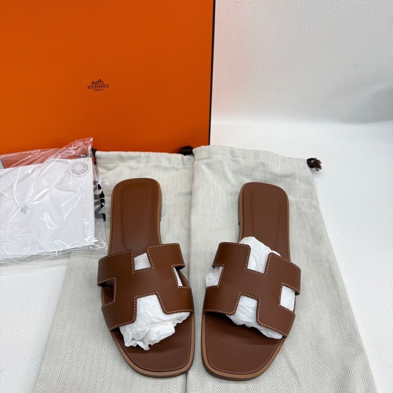 Hermes Hermes Brown Sandals us_7-5 Women Size US 7.5 / IT 37.5 - 1 Thumbnail