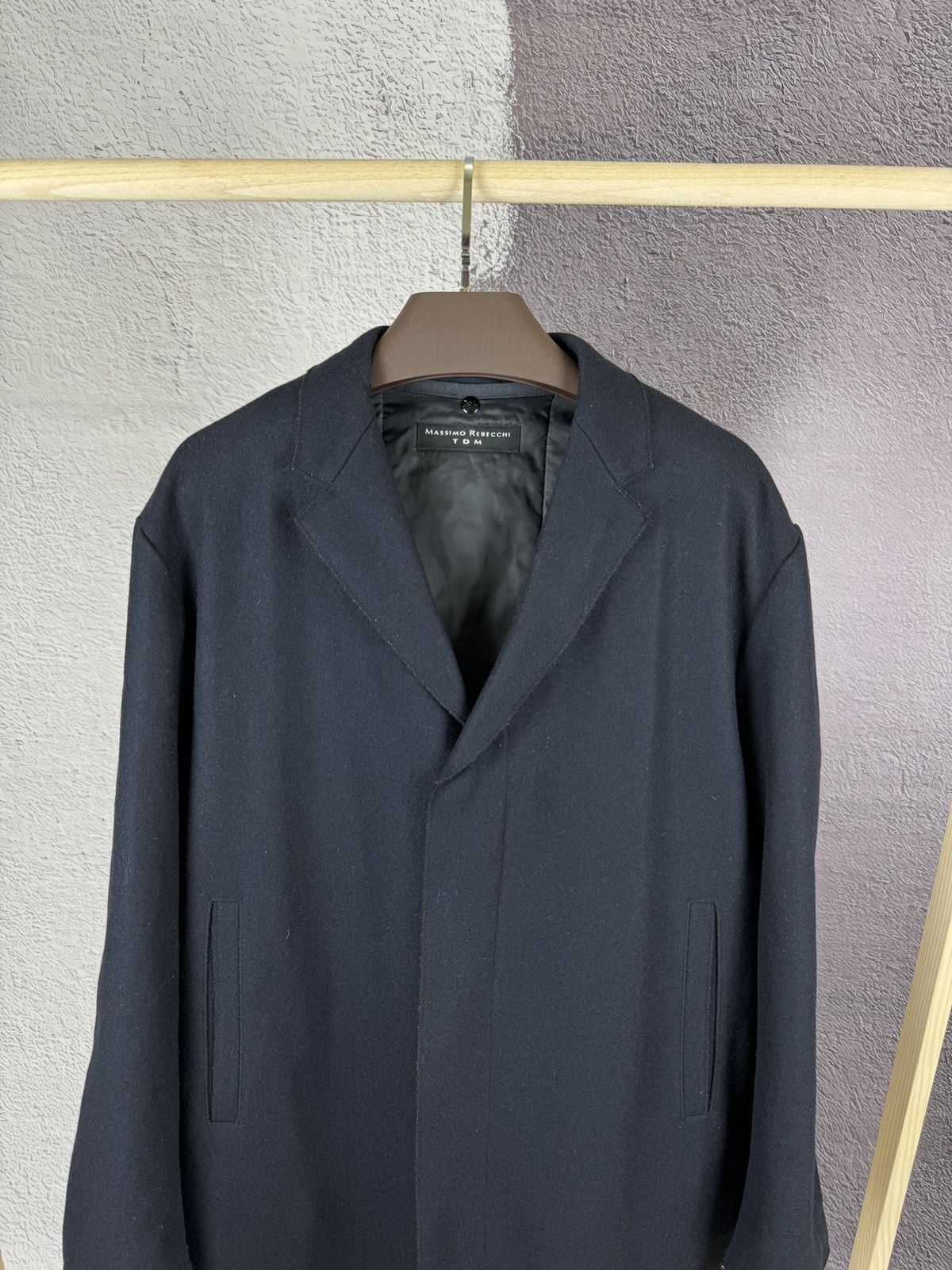 Other Massimo Rebecchi TDM wool long single breasted trench coat Size US L / EU 52-54 / 3 - 6 Thumbnail