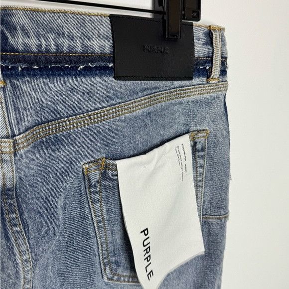 Purple Brand PURPLE BRAND P001 MID INDIGO SPOW424 SKINNY SHADOW SEAM SIZE Size US 36 / EU 52 - 7 Thumbnail