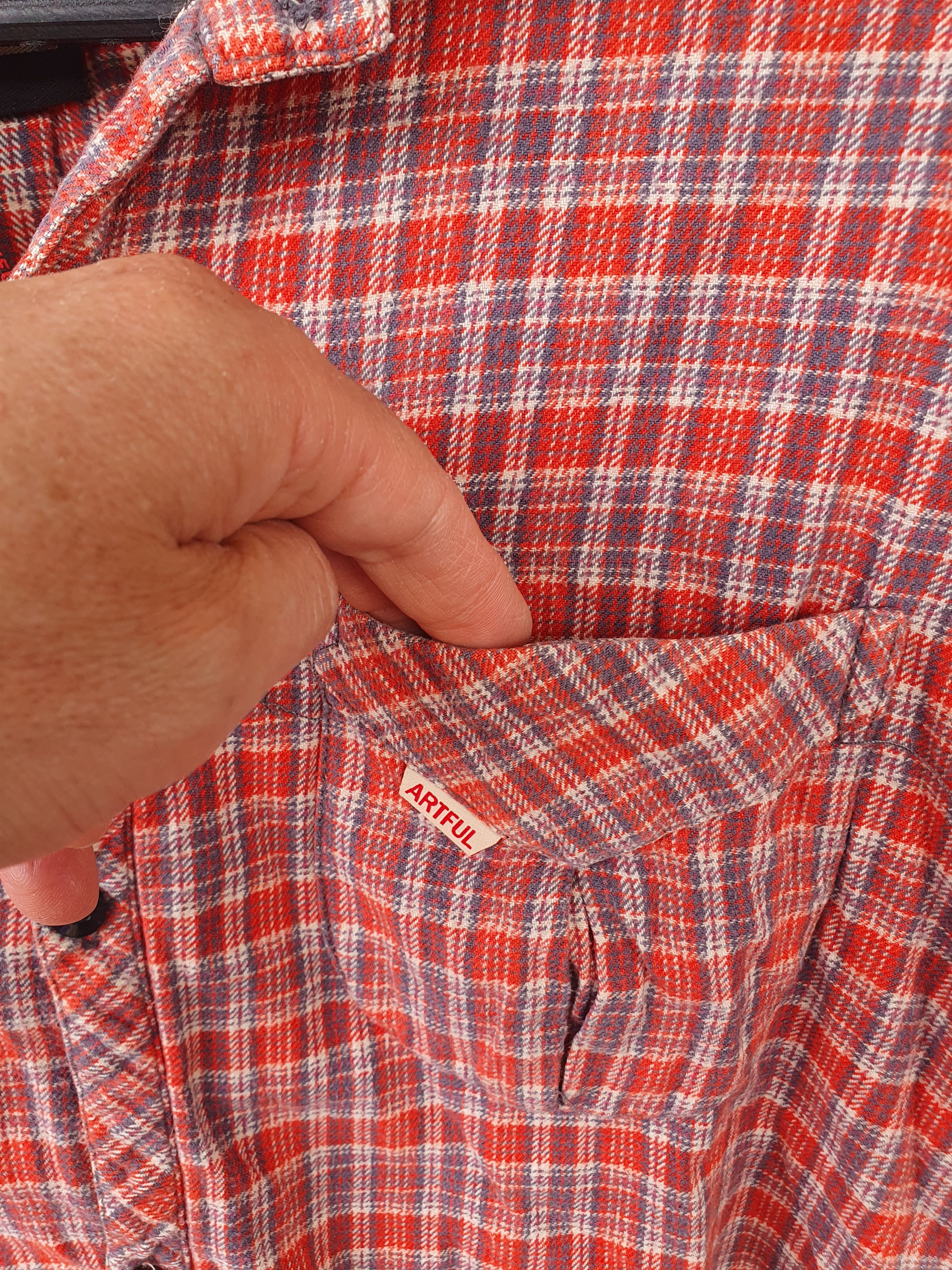 Artful Dodger Artful Dodger of New York Plaid Flannel Button Up shirt szXL Size US XL / EU 56 / 4 - 7 Thumbnail