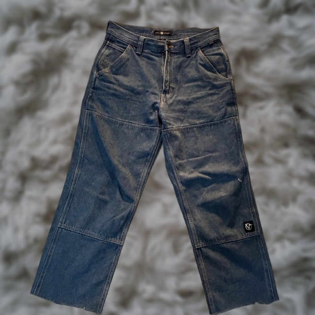 Vans VANS Rowan Zorilla Signature Workwear Jeans Denim 34 Unisex Adults Regular 34x28 Blue Straight Boys Mens Girls Womens Size US 34 / EU 50 - 1 Thumbnail