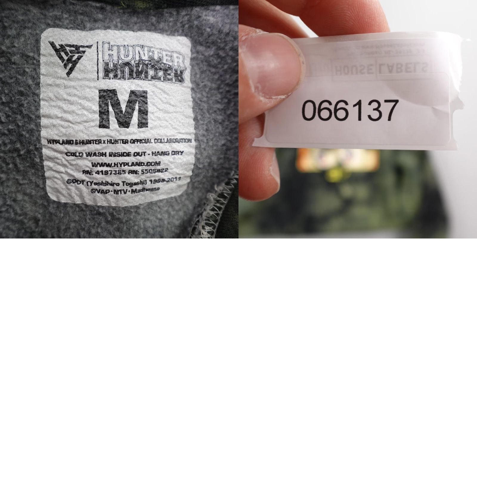 Hypland Hypland Hoodie Men Medium Green Black Tie Dye Anime Gon Freecss Sweatshirt Size US M / EU 48-50 / 2 - 8 Thumbnail