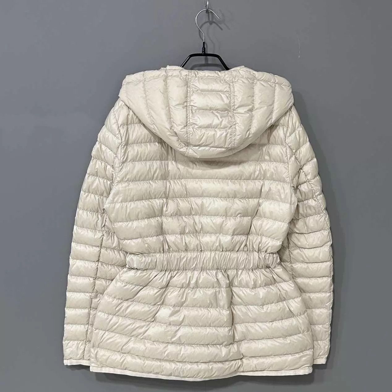 Moncler Moncler Cream Hooded Mid-Length Puffer Jacket Size S / US 4 / IT 40 - 3 Thumbnail
