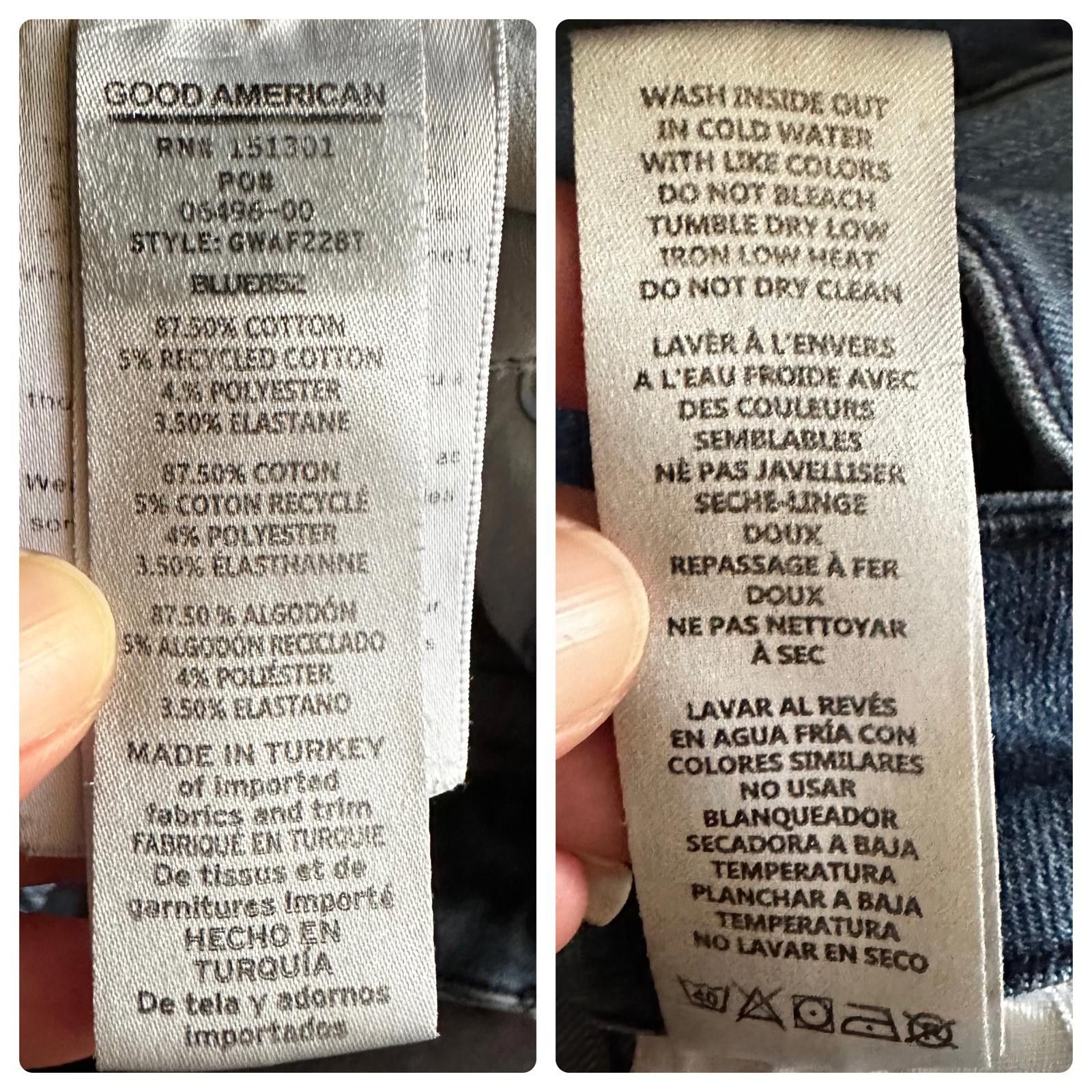 Good American Good American Women's Distressed Skinny Jeans Blue 14/16 Size 36" / US 14 / IT 50 - 8 Thumbnail