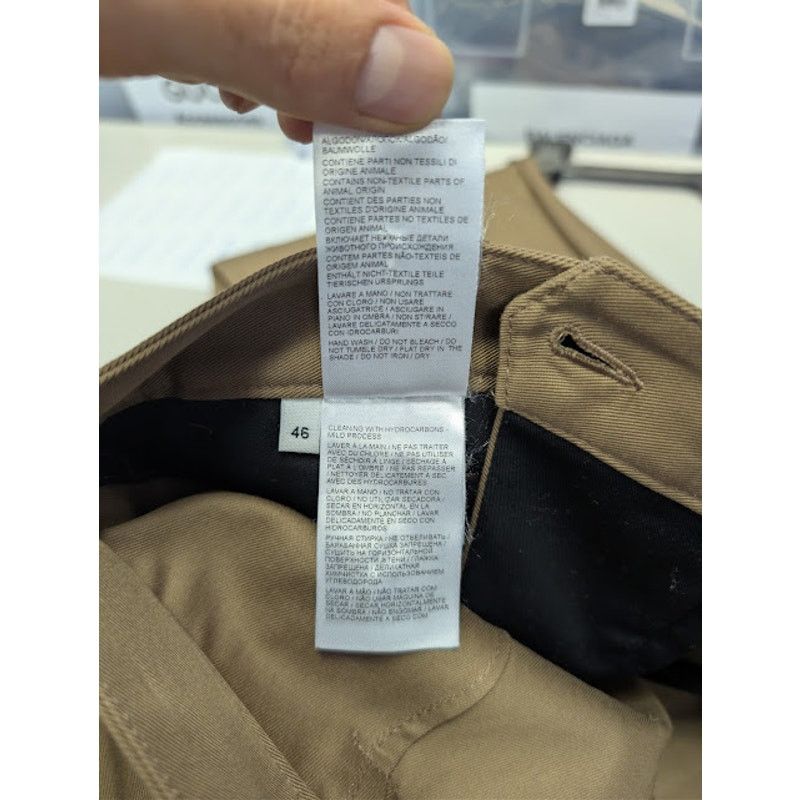 Bottega Veneta o1rshd1 Stretch Water Repellent Cotton Trousers Pant Fondant Size US 30 / EU 46 - 17 Thumbnail
